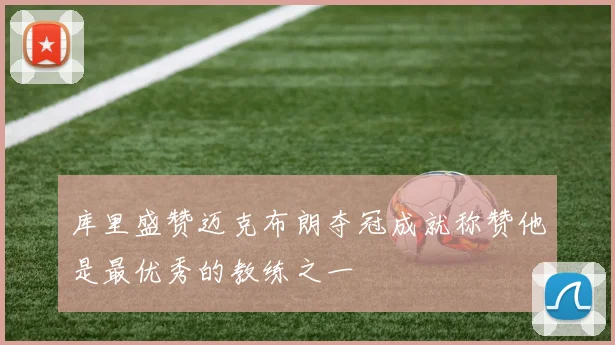 库里盛赞迈克布朗夺冠成就称赞他是最优秀的教练之一